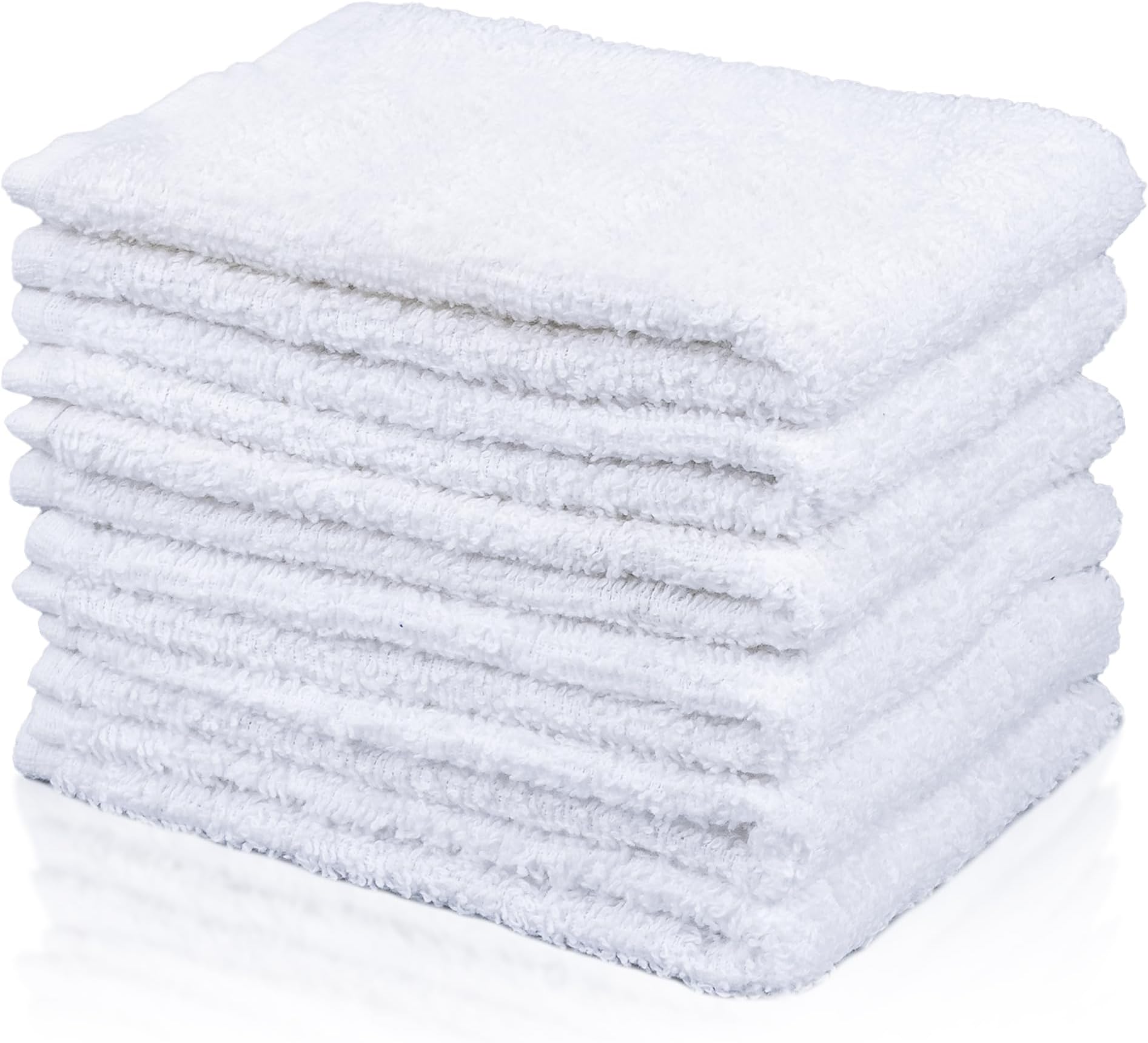 Face Towels/Washcloths Terry Cotton Pack of 6Pcs - 30x30cm -550Gsm | Soft and Absorbent | Premium Quality Perfect for Daily Use | Ideal for Hotel Resort & Spa