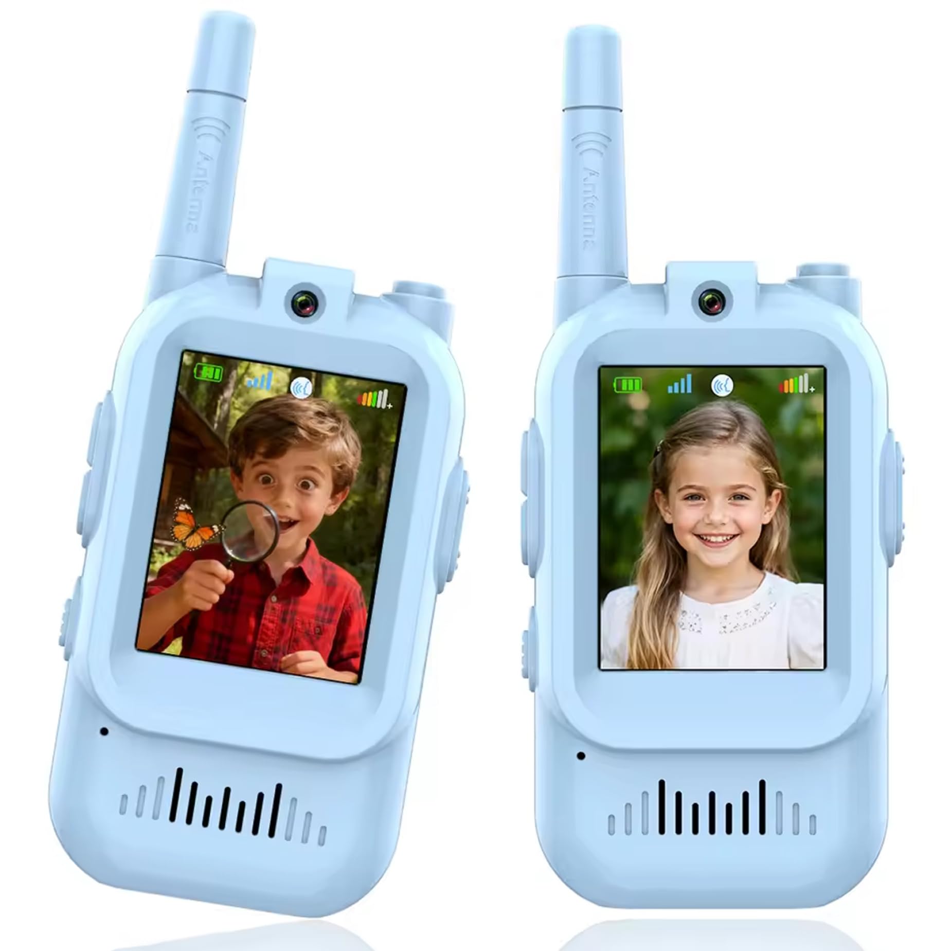 Walkie talkies infantiles recargables con vídeo para jugar sin gastar en pilas 8