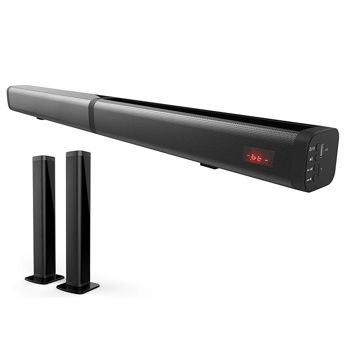 Buy iLifeTech Detachable Soundbar for TV with Powerful Bass, Bluetooth and Optical Sound Bars