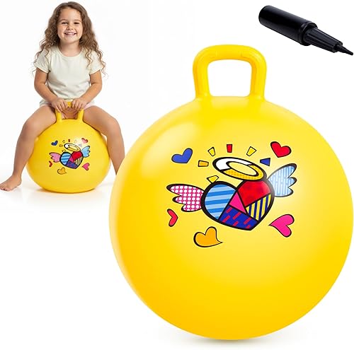 Vista 9 de Bola de rebote EVERICH TOY para niños de 4 a 8 años, bola de dinosaurio de 18 pulgadas, bolas hinchables con asa para sentarse, juguetes de rebote