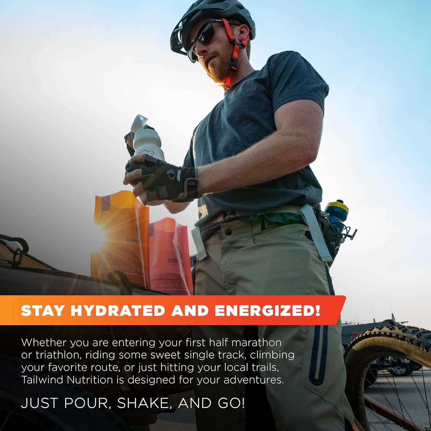 Tailwind Nutrition Endurance Fuel, Carbohydrate & Electrolyte Sports Drink Mix Powder, Gluten-Free, Vegan, Mandarin, 50 Servings