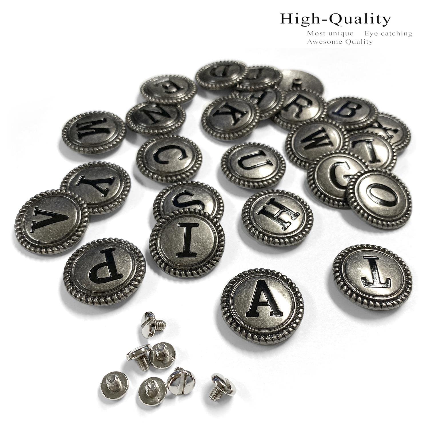 Amazon.co.jp: TR2575 ANR 1-1/20.3 cm アンティーク シルバー 文字