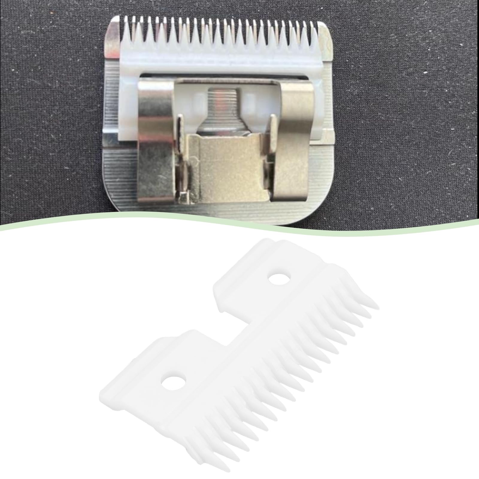 SG Store 1 Lame de Rechange pour Coupe-Animaux en Céramique à 18 Dents Compatible avec Andis Compatible avec Oster A5 Compatible avec Wahl KM Série