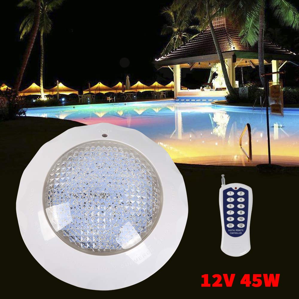 Poolbeleuchtung 460LEDs Unterwasserlampe Schwimmbad Beleuchtung IP68 Poollicht Mit Fernbedienung für Garten Teich Schwimmbad Aquarium Brunnen Party Fest Dekoration