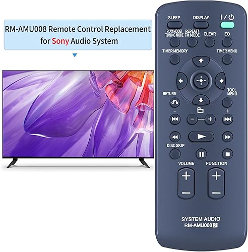 Miniatura 2 de PZL RM-AMU008 Control remoto de repuesto para Sony Compact Mini Hi-Fi Componente Disco Receptor Estéreo Sistema LBT-ZT4 MHC-EC98P HCD-ZT4 HCD-ZX66i