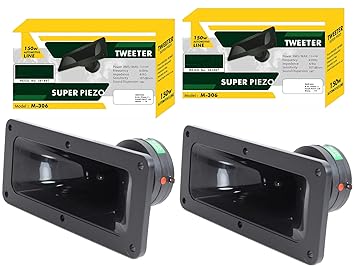 Tech-Uniuqe Super Piezo Tweeter, 200W, High-Frequency Car Audio Tweeter, Clear Sound, Wide Coverage