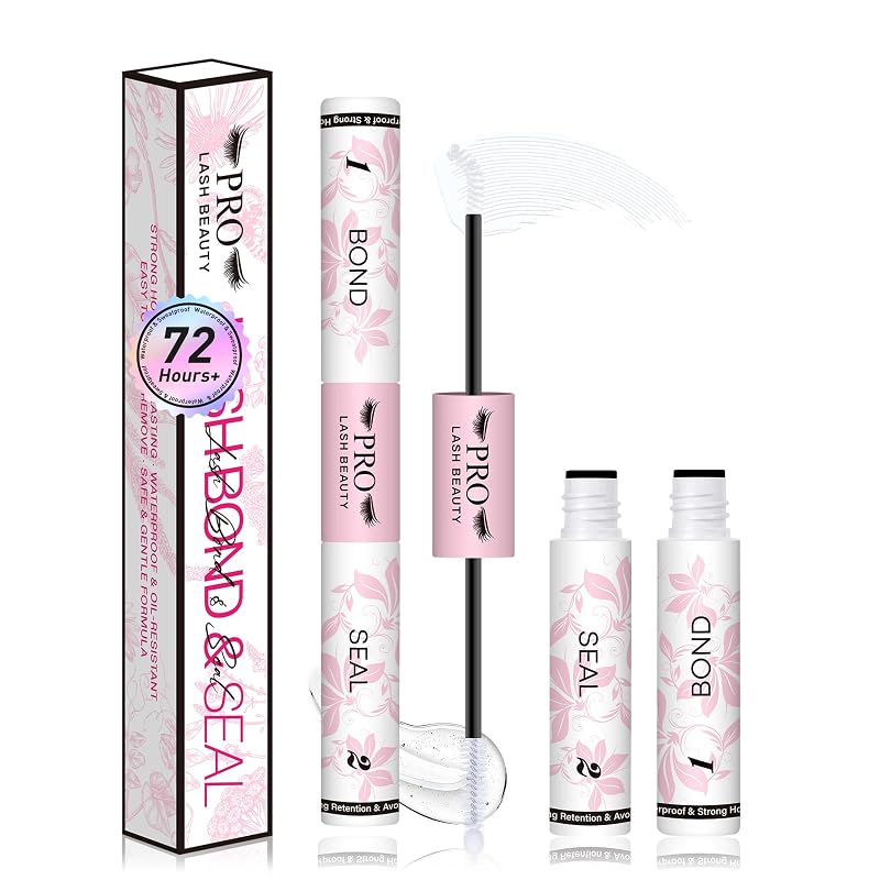 Cola para Cílios em Tufo PROLASHBEAUTY Transparente com Aplicador Duplo