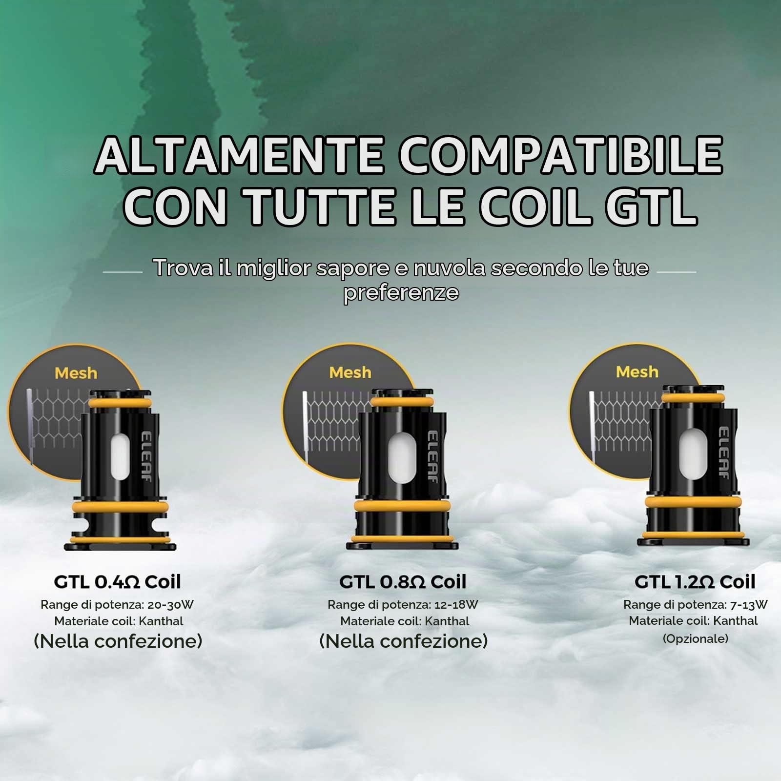 Eleaf iStick Power Mono Sigaretta Elettronica 80W per Svapo di Guancia e RDL - Kit Batteria Integrata 3500mAh, Pod Tank 4,5ml, Coil 0.4Ω e 0.8Ω - (Senza Sticks, E-liquids o Ricariche) (Black)