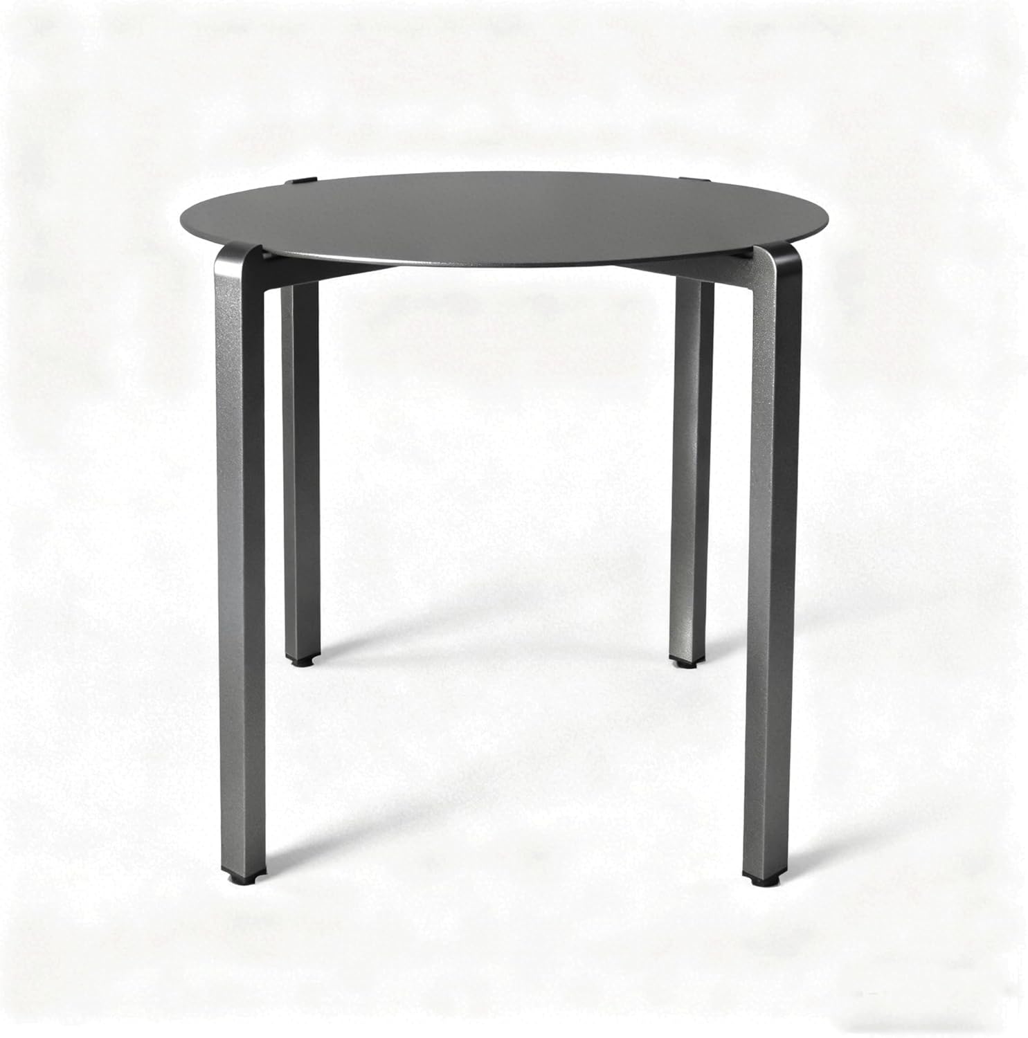 All-Weather Aluminum Outdoor Coffee Table | Modern & Durable Patio Furniture | Perfect for Balcony, Garden, and Poolside | Black (21.6 x 19 in)