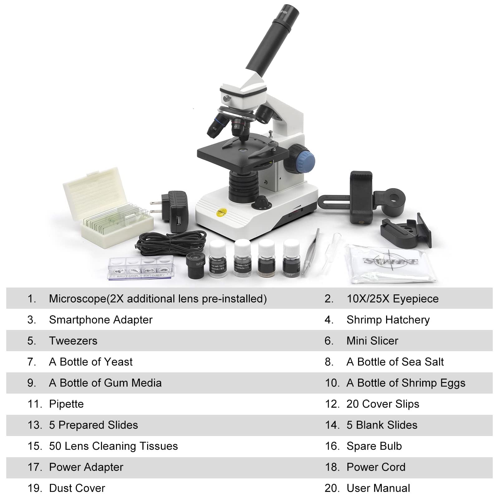 Buy Swift Compound Monocular Microscope Kit for Kids Students Beginners