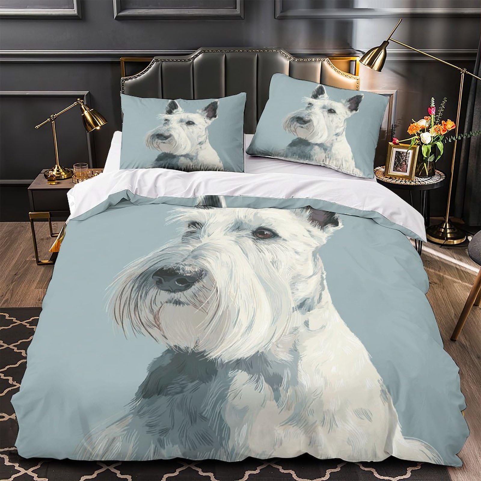 Parure de lit magique Père Noël drap double super doux spécial fête