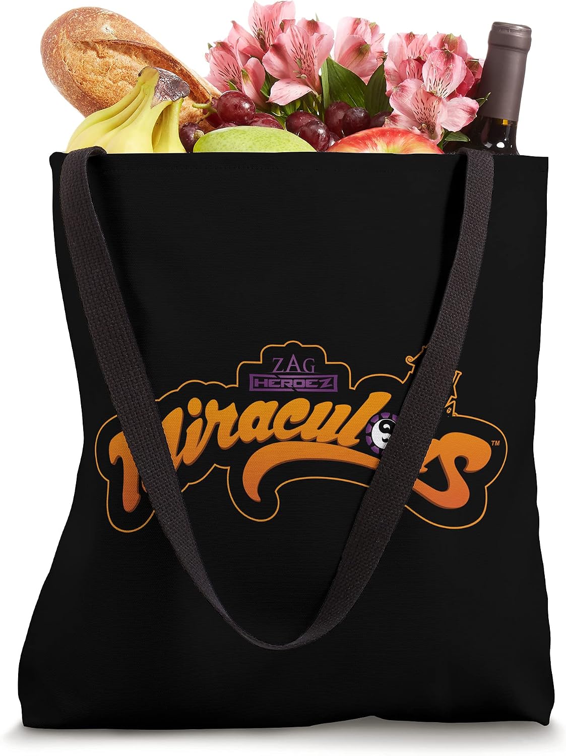 Miraculous Ladybug Halloween Logo Haunted Mansion Tote Bag