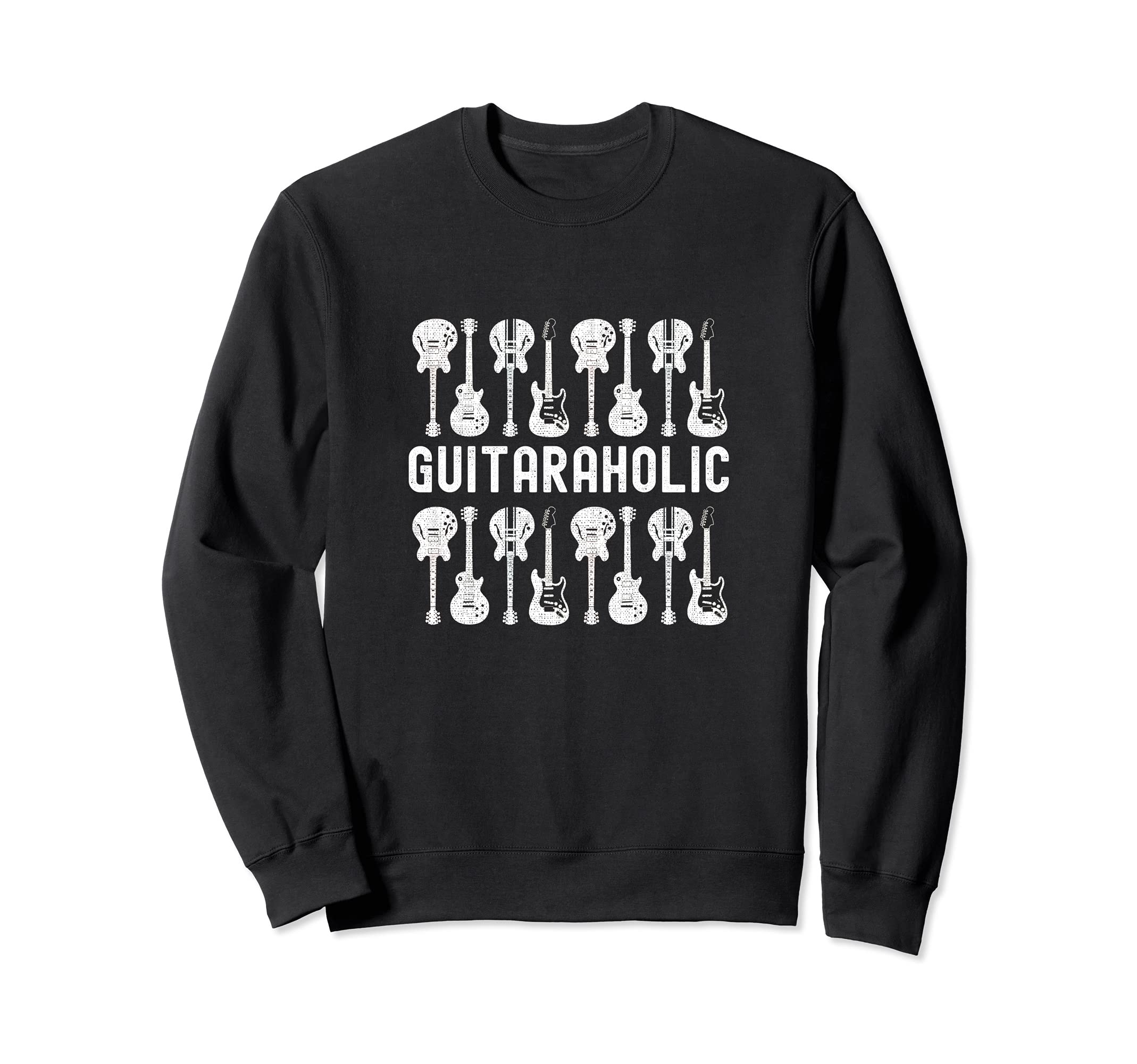 Guitaraholic Guitar design for Guitar Player Sweatshirt, Black