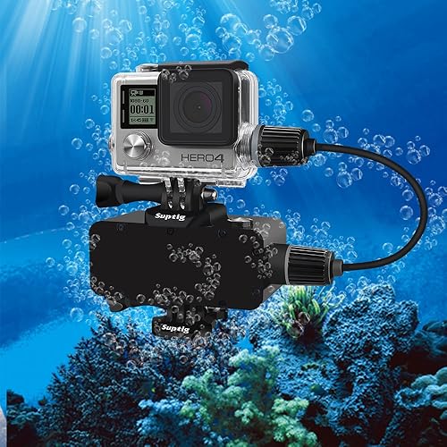 Miniatura 3 de Suptig Funda impermeable para GoPro Hero 4 Hero 3+ Hero 3 Cámara de acción para carga subacuática impermeable 131 pies (131.2 ft)