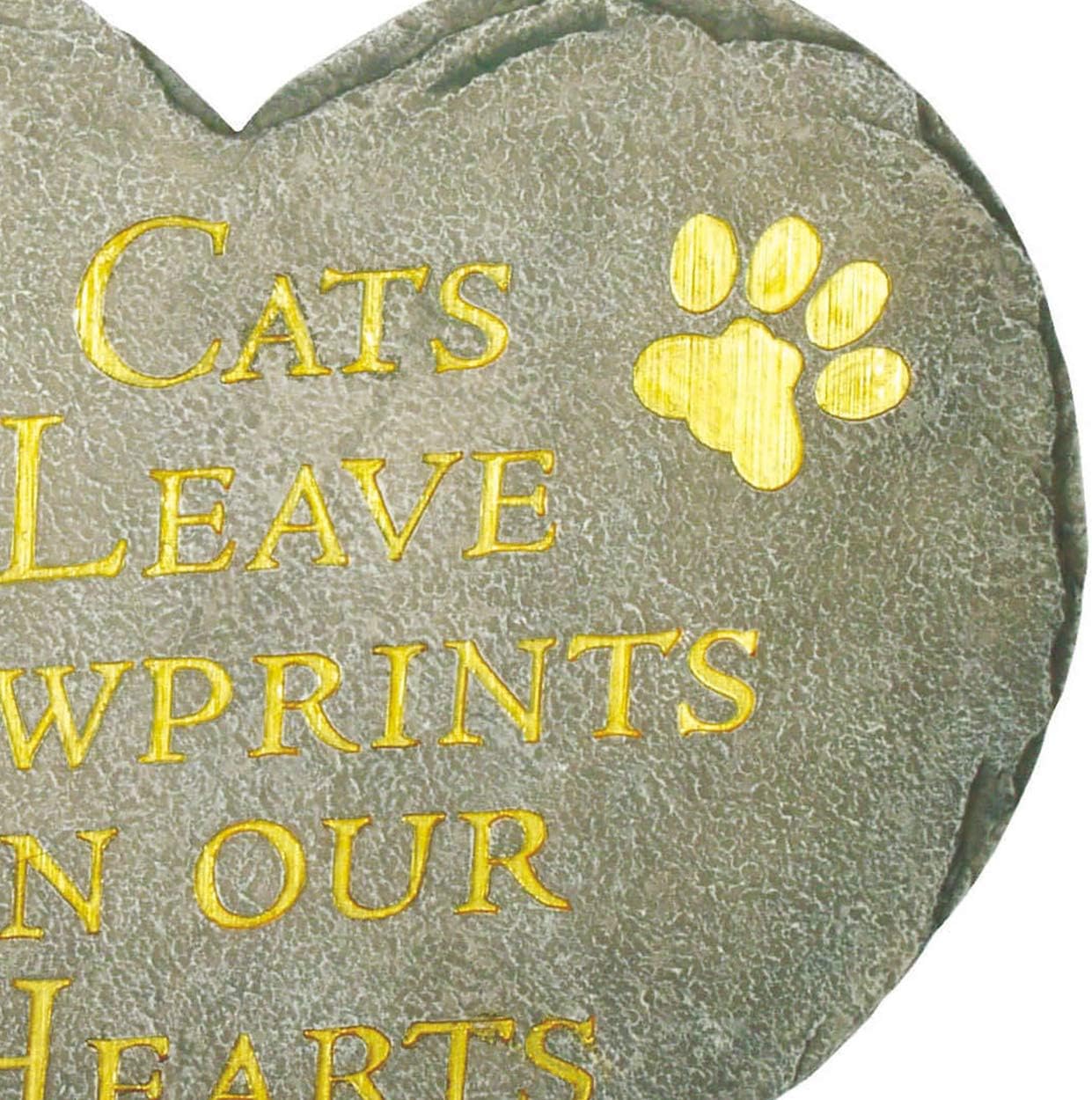 Spoontiques Cats Leave Pawprints Stepping Stone