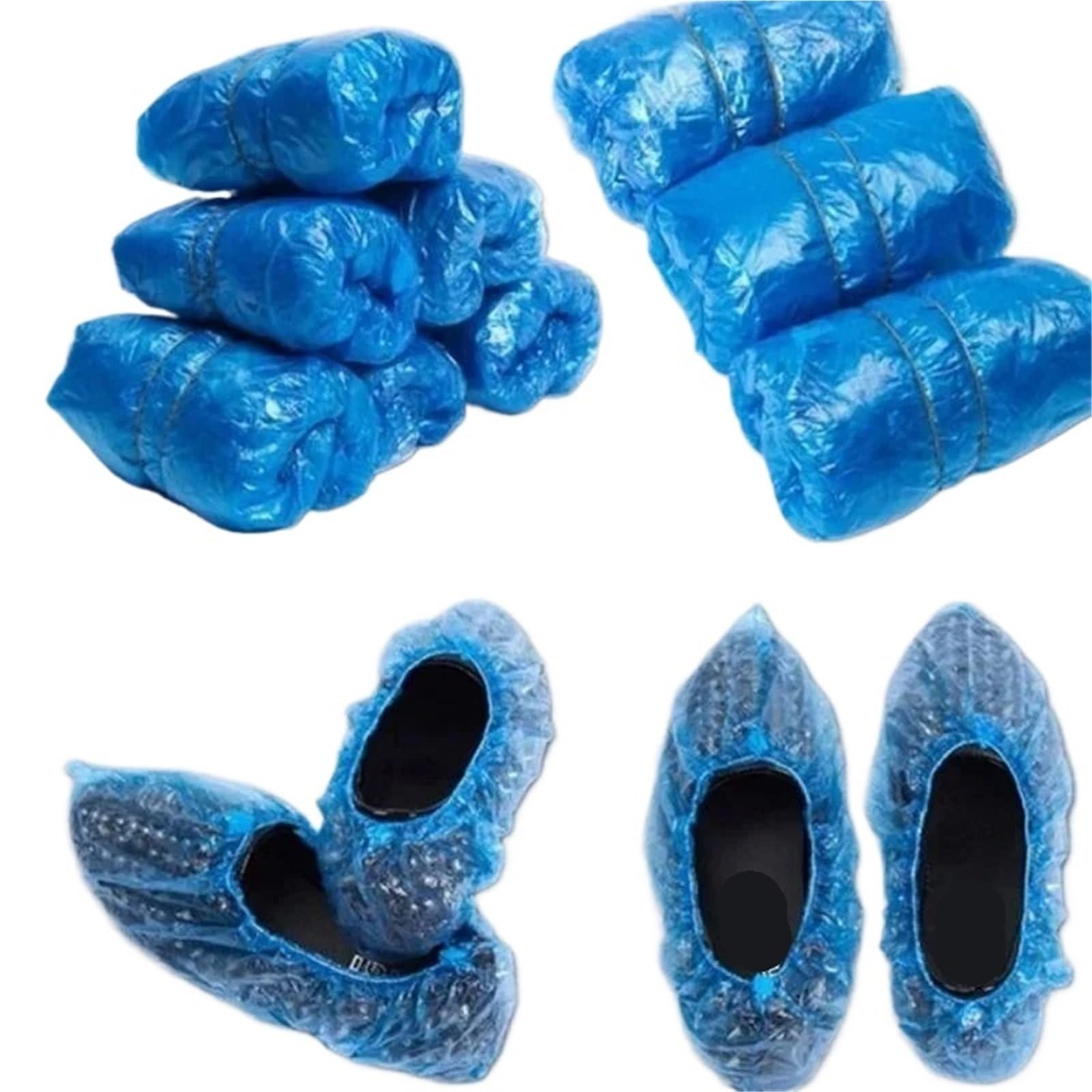 WEOKDFHA Shoe Covers 100PCS Waterproof Boot Covers Plastic Shoe Overshoes Home Cleaning Wholesale