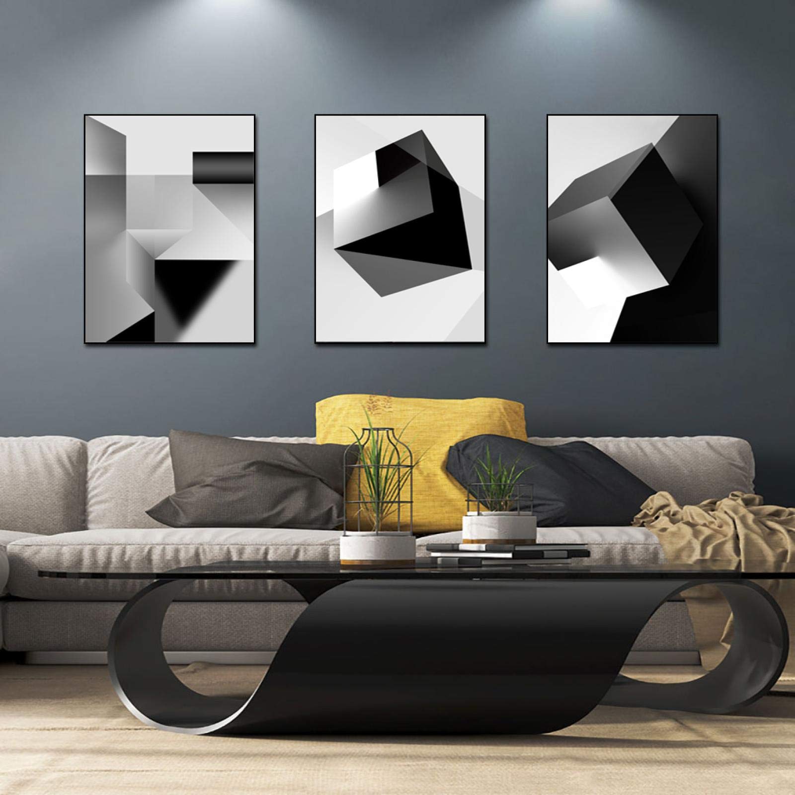 Affiche et Impression Murale Géométrique Moderne pour la Décoration du Salon - 8