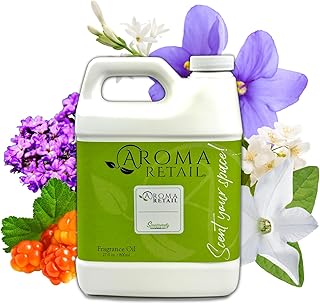 White Cashmere Fragrance Oil 27 oz Refill for Oil Diffuser with Cloudberry, Jasmine, Smoked Vanilla & More Notes