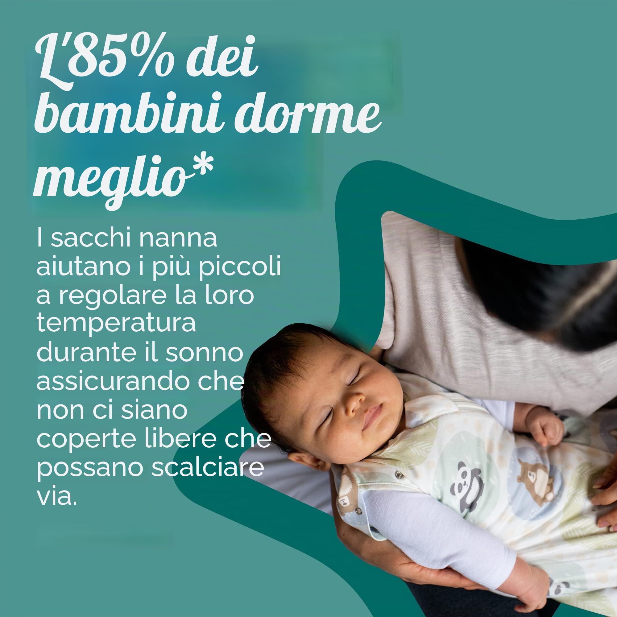 Tommee Tippee The Original Grobag Sacco nanna per neonati, design salutare sui fianchi, morbido tessuto in cotone, 0-3 m, 1,0 TOG, grigio cielo mélange