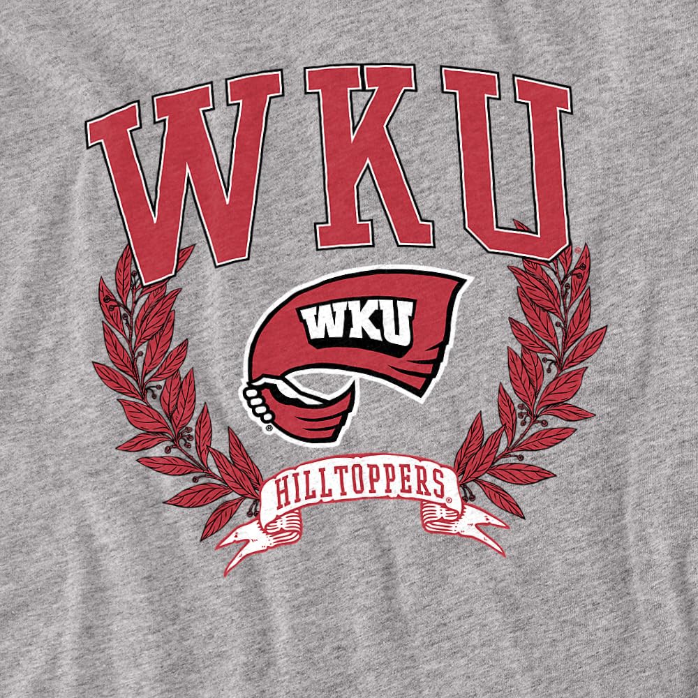 LOGOVISION Western Kentucky University Laurels Dark Unisex Infant Snap Suit for Baby, Athletic Heather, X-Large