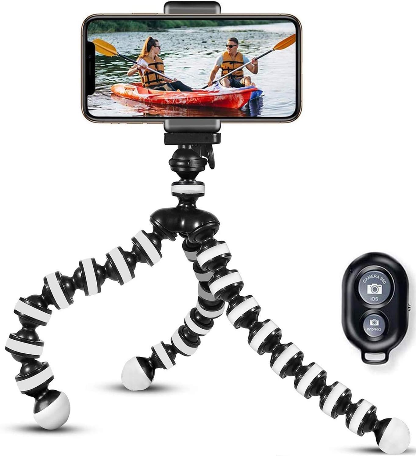 Lightweight Tripod For Iphone Samsung Smartphone Tripod With Mobile Phone Holder And Bluetooth Remote Control Camera Tripod Amazon De Electronics Photo