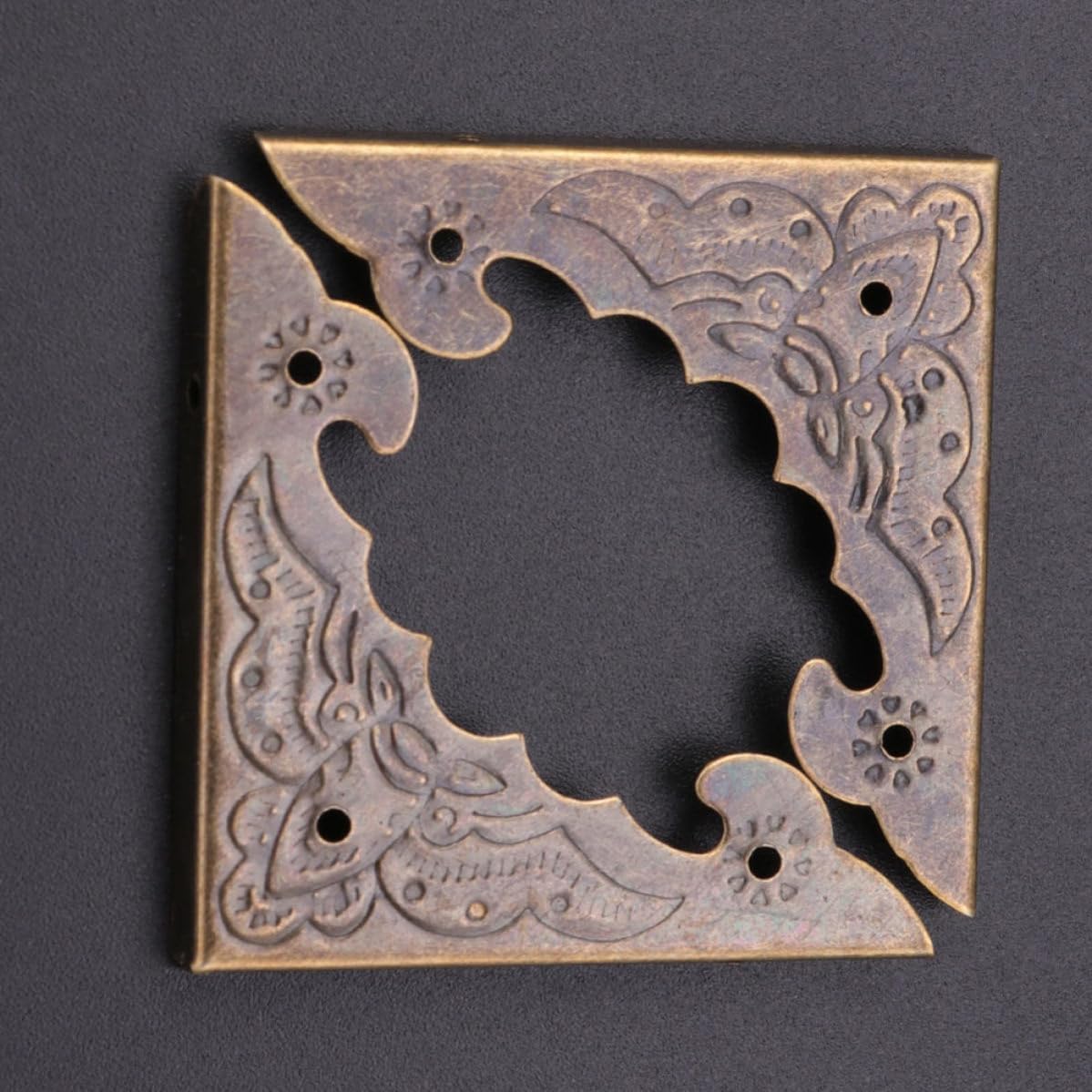 24 Piece Iron Jewelry Box Corner Guards Retro Protection image 5