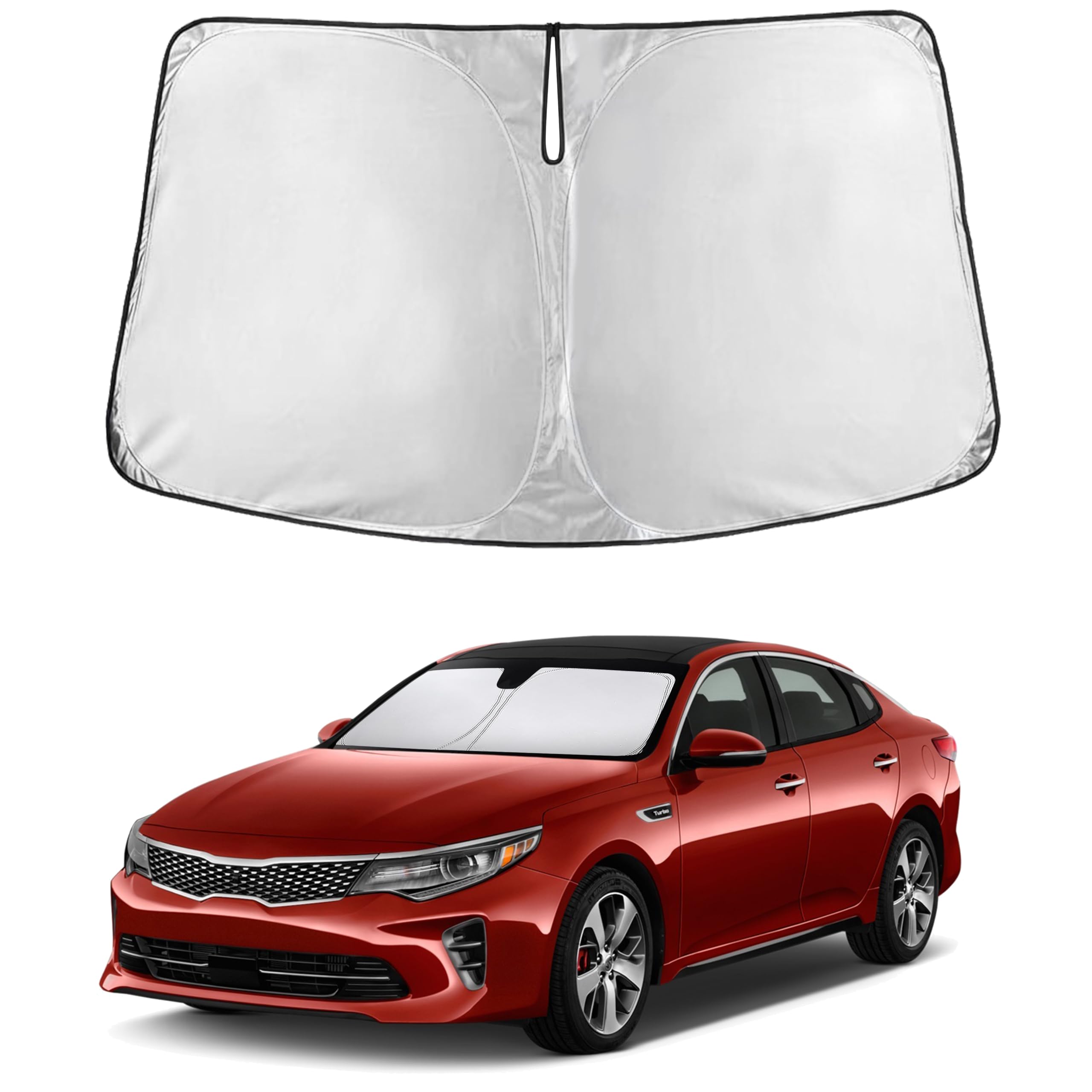 EcoNour Windshield Sun Shade Compatible for Kia Optima 2016-2023 2024 2025