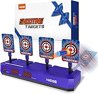 Vista 1 de NIGOE Juegos de disparos, juguetes para niños y niñas de 6, 7, 8, 9, 10 años, objetivo de disparo digital, puntuación electrónica