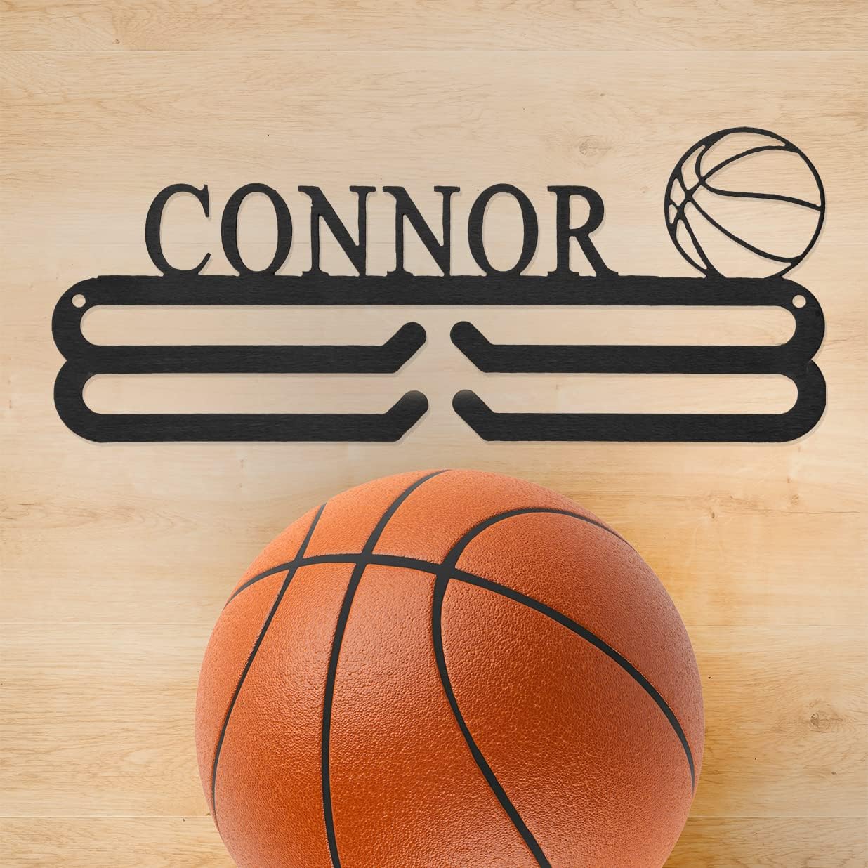 ROCC RUSTED ORANGE CRAFTWORKS CO. Medal Hanger Holder (5 Pack) Display Rack Pack for Teams - Personalized Sports Themed Ribbon Holder for Wall Tiered Award Rack Medal Hanger Display Medal Display