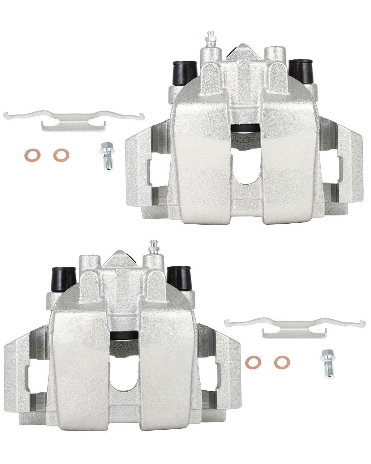 cciyu Front Left &amp; Right Disc Brake Calipers With Bracket 19B3116 19B3117