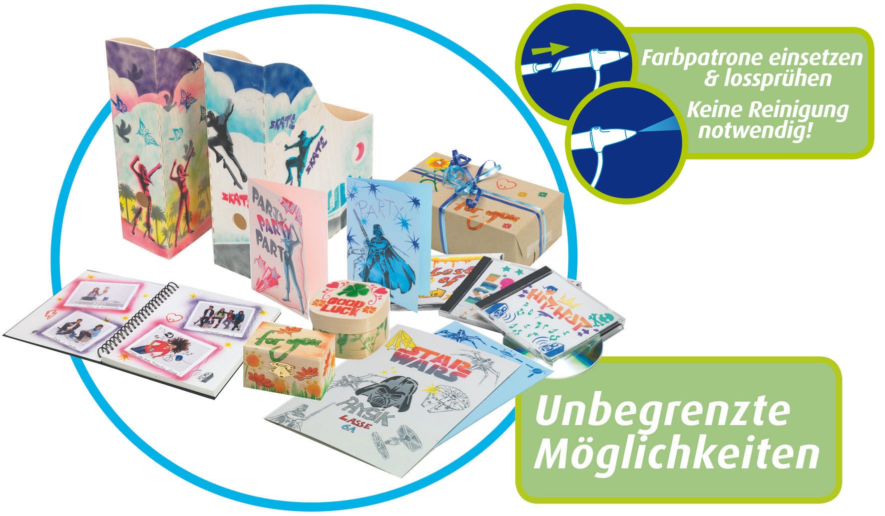 Revell 30010 Aerógrafo infantil - Orbis Power Studio New Design