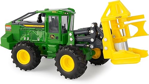 ERTL Prestige Collection - John Deere 843l-II - Réplica de buncher con ruedas, escala 150, auténtica réplica de metal fundido a presión de primera