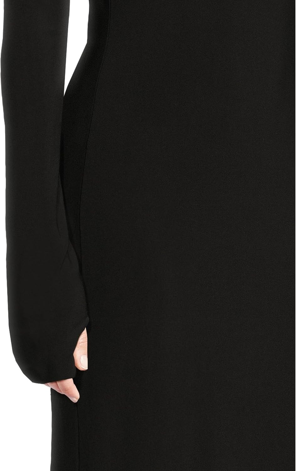 Norma Kamali Long Sleeve Turtleneck Dress to Midcalf
