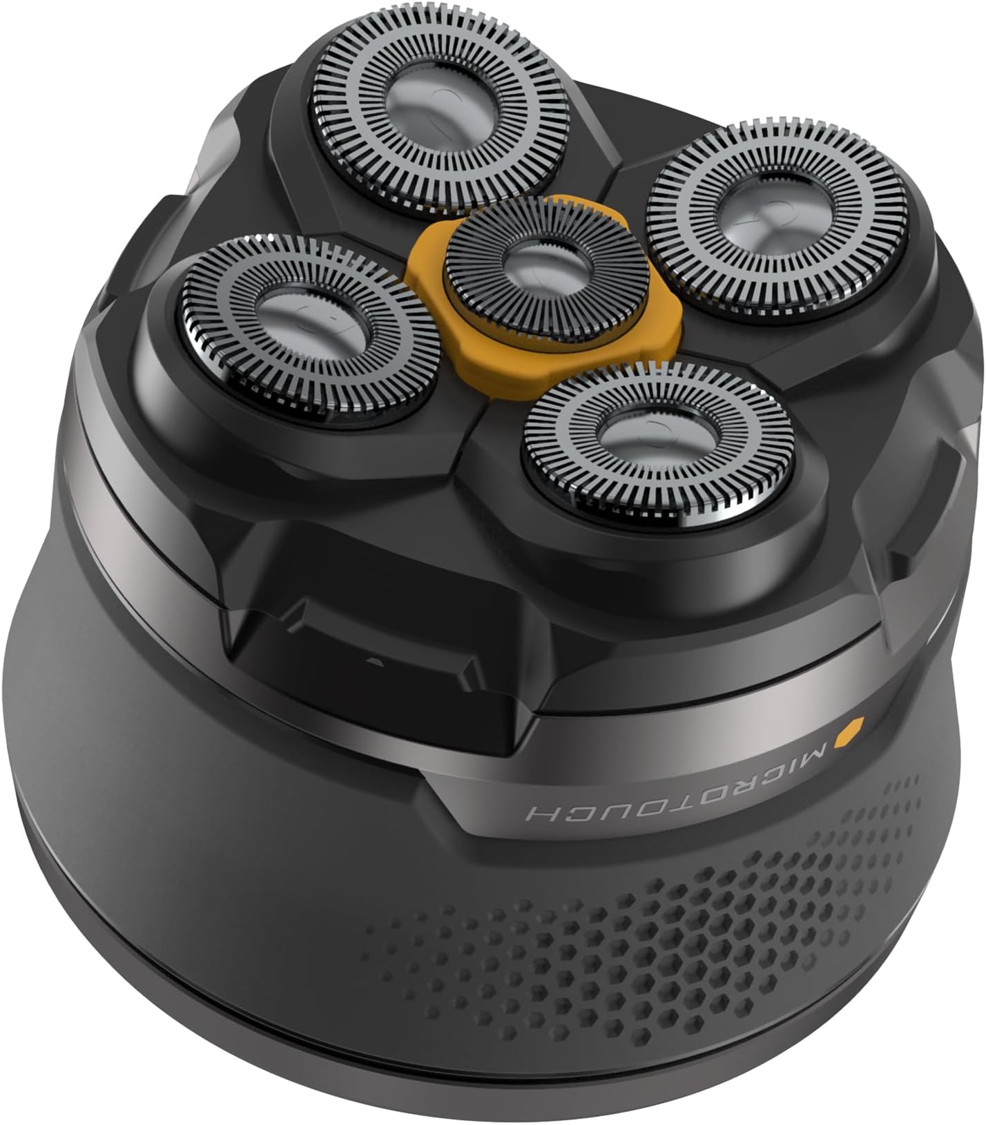 Microtouch Titanium Electric Head Shaver - Rechargeable Head and Face Shaver for Men, Cordless Razor, Hypoallergenic Wet/Dry Shaving, Precision Head Trimmer, Lithium Power, Battery Powered