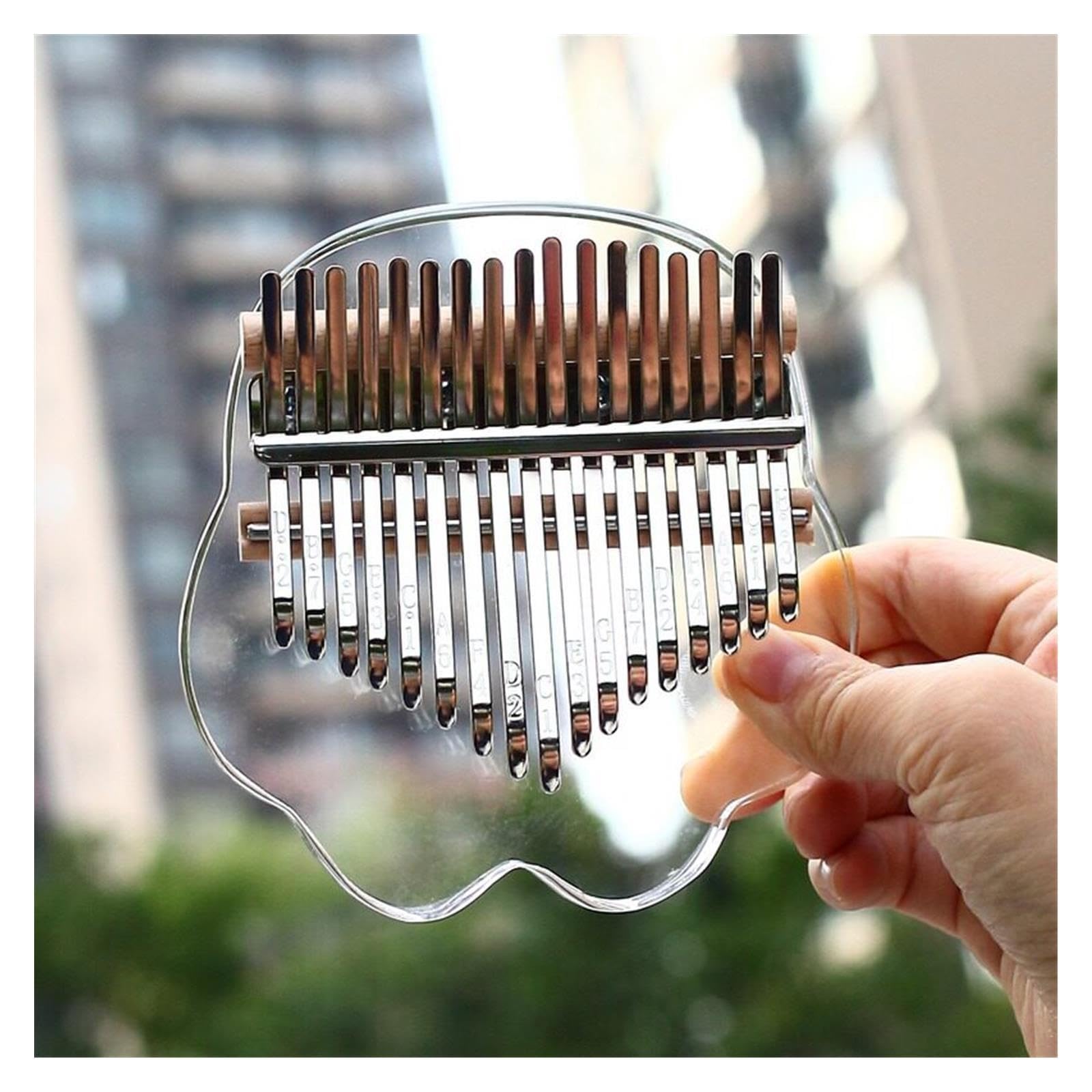 Kalimba portatile Pratica Kalimba Trasparente