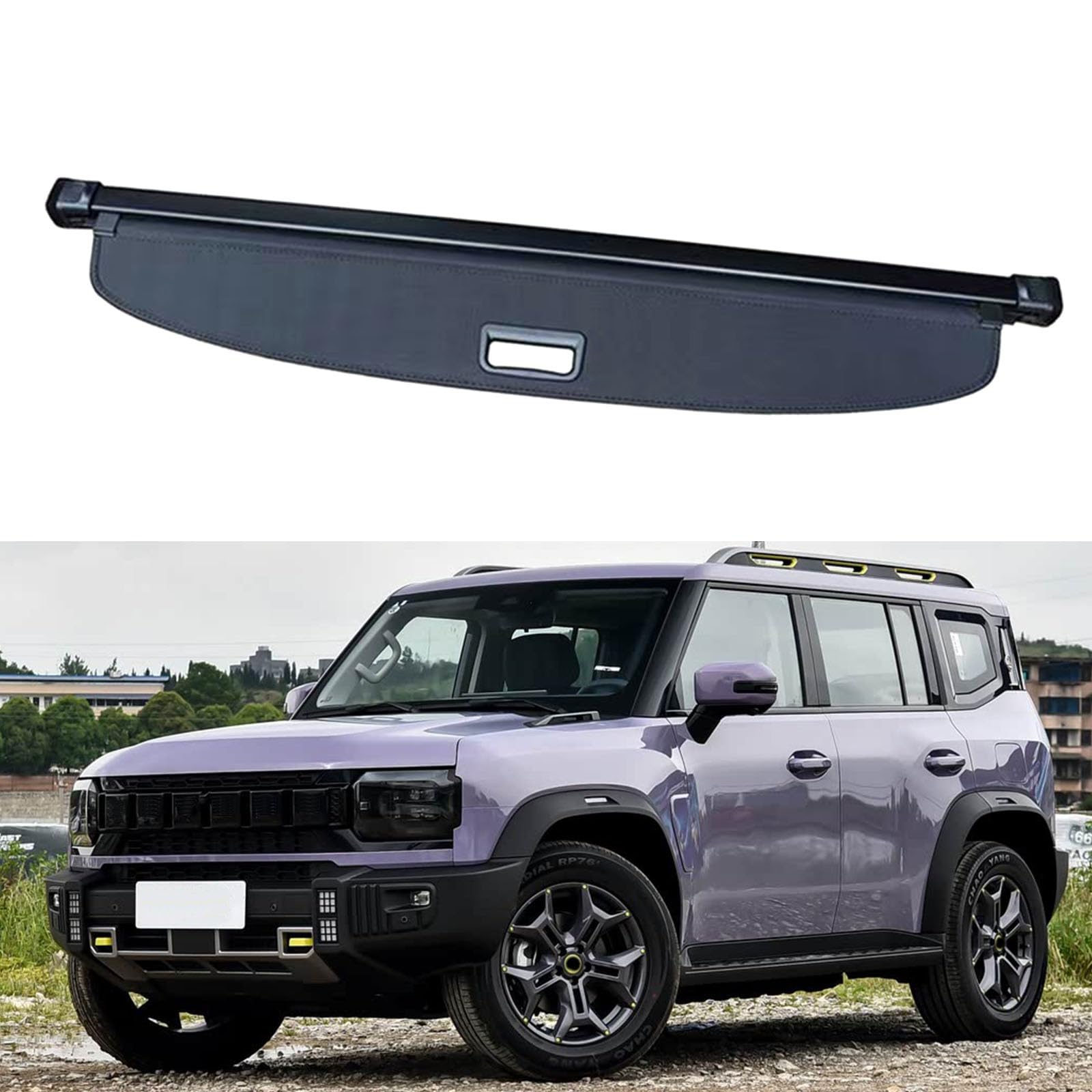 SXLGDW Car Retractable Rear Trunk Parcel Shelf,Compatible with JETOUR Shanhai T2,Car parts