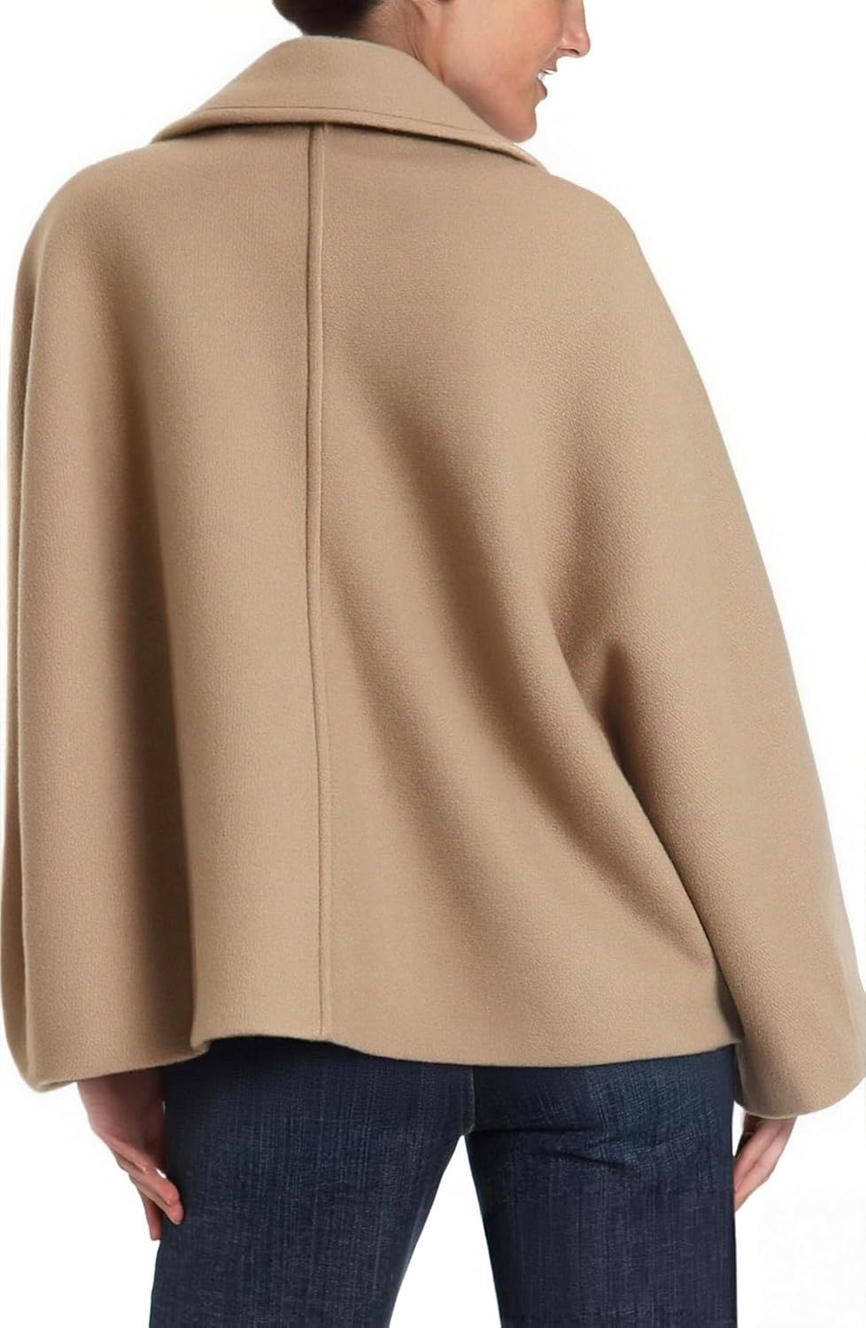 Women's Pea Coats Lapel Long Sleeve Single Breasted Fall Coats Trendy Casual Outerwear Oversized Streetwear - Image 5