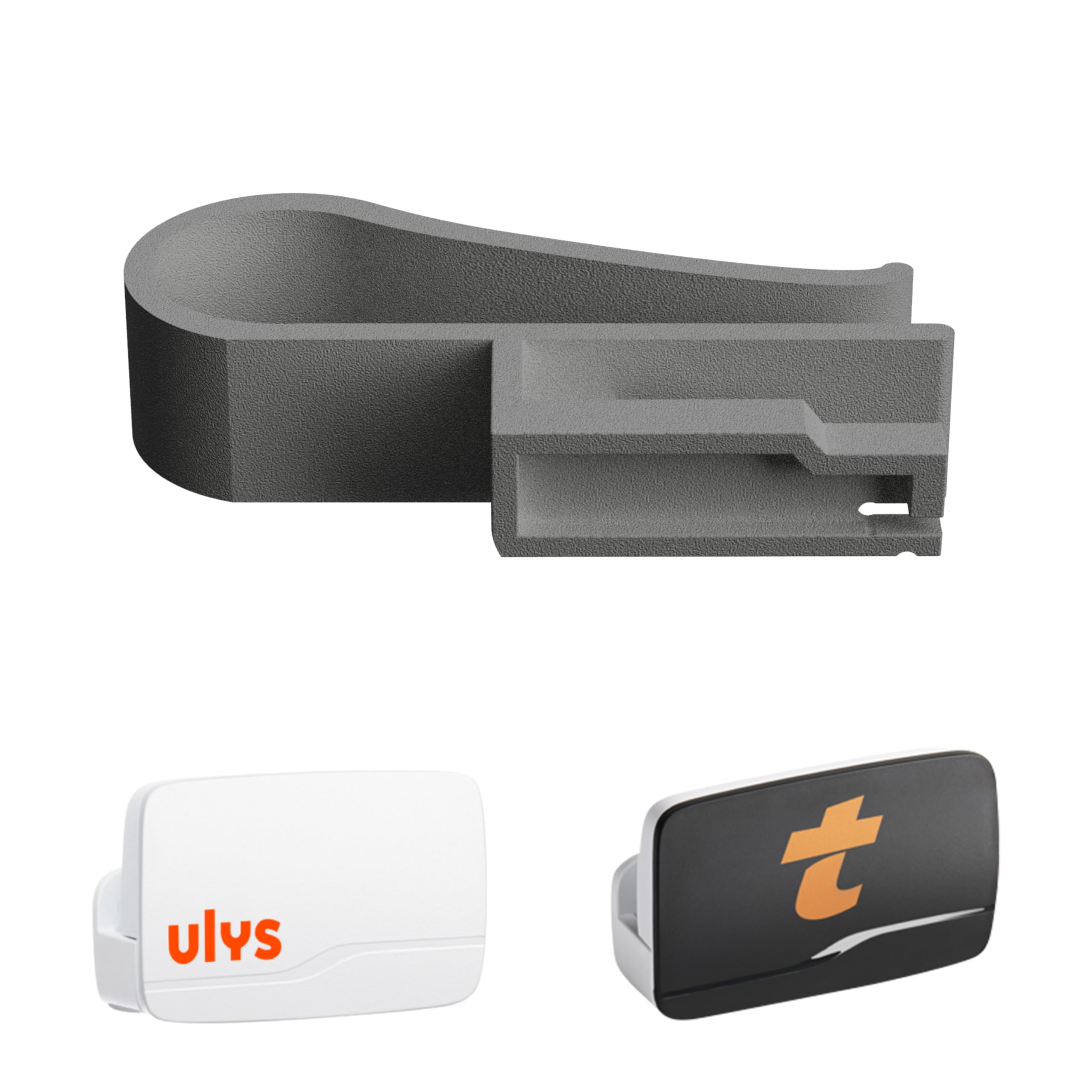 Soporte telepeage para parabrisas – para ulys – para bip & go – telepeaje nuevo – autopista adhesiva – Insignia de fijación Telepeage Slim – sistema de pinza en el parasol