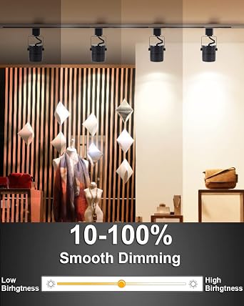 Track Lighting Heads, Dimmable 10W 4000K Cool White Bright LED Track Lighting Fixtures for Accent Retail Kitchen Artwork,120V Linear Track Light H Type-CRI90+ 24 Black- 16 Pack