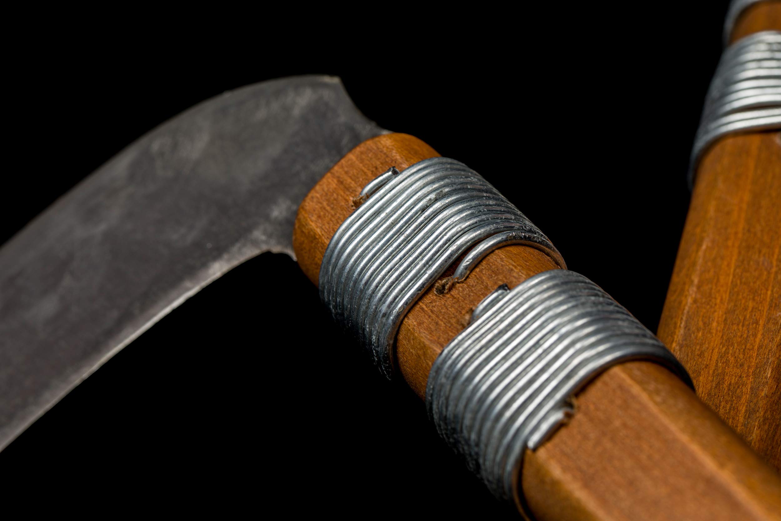 Kamikaze Kama Professional KOBUDO chêne aux Lames en Acier Inoxydable, la Paire