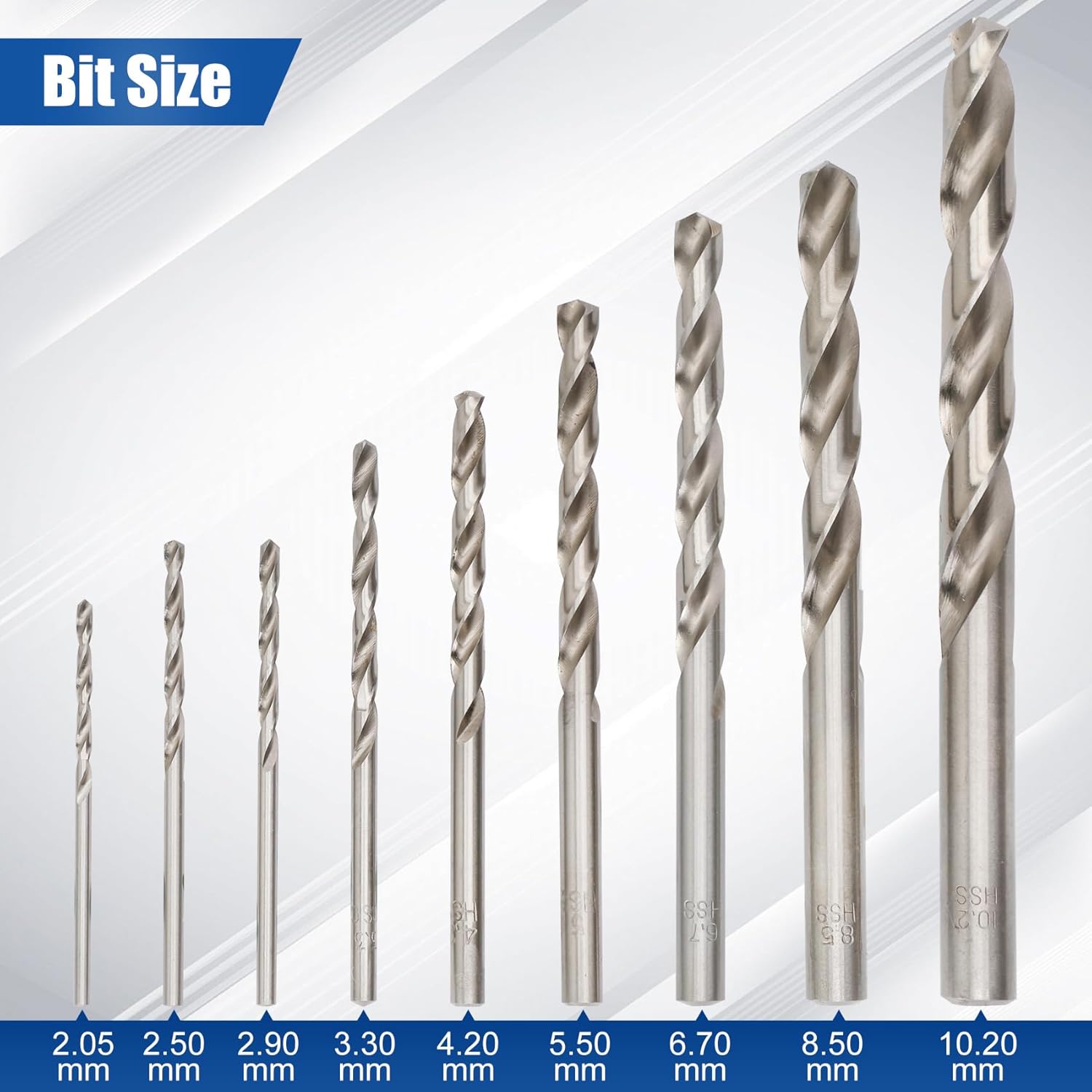 18 Piece Metric Drill and Tap Set, M2 HSS M2-M12 Taps & 2.05-10.2mm Drill Bits Include Tap Wrench, Fit for Cutting New Threads & Repairing Damaged Ones, Suitable for Metal,Plumbing,DIY