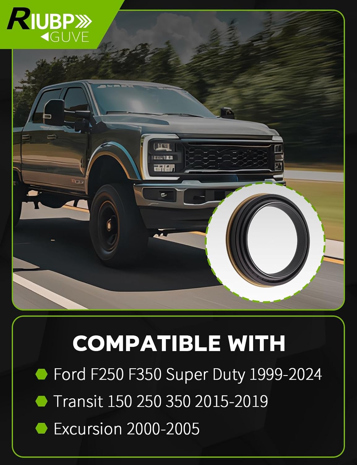 Rear Axle Seal and O-Ring Kit Fit for Ford F250 F350 Super Duty 1999-2024, for Transit 150 250 350 2015-2019, for Excursion 2000-2005 Replace 370247A E5TZ-4A331-A 2C3Z-1177-AA