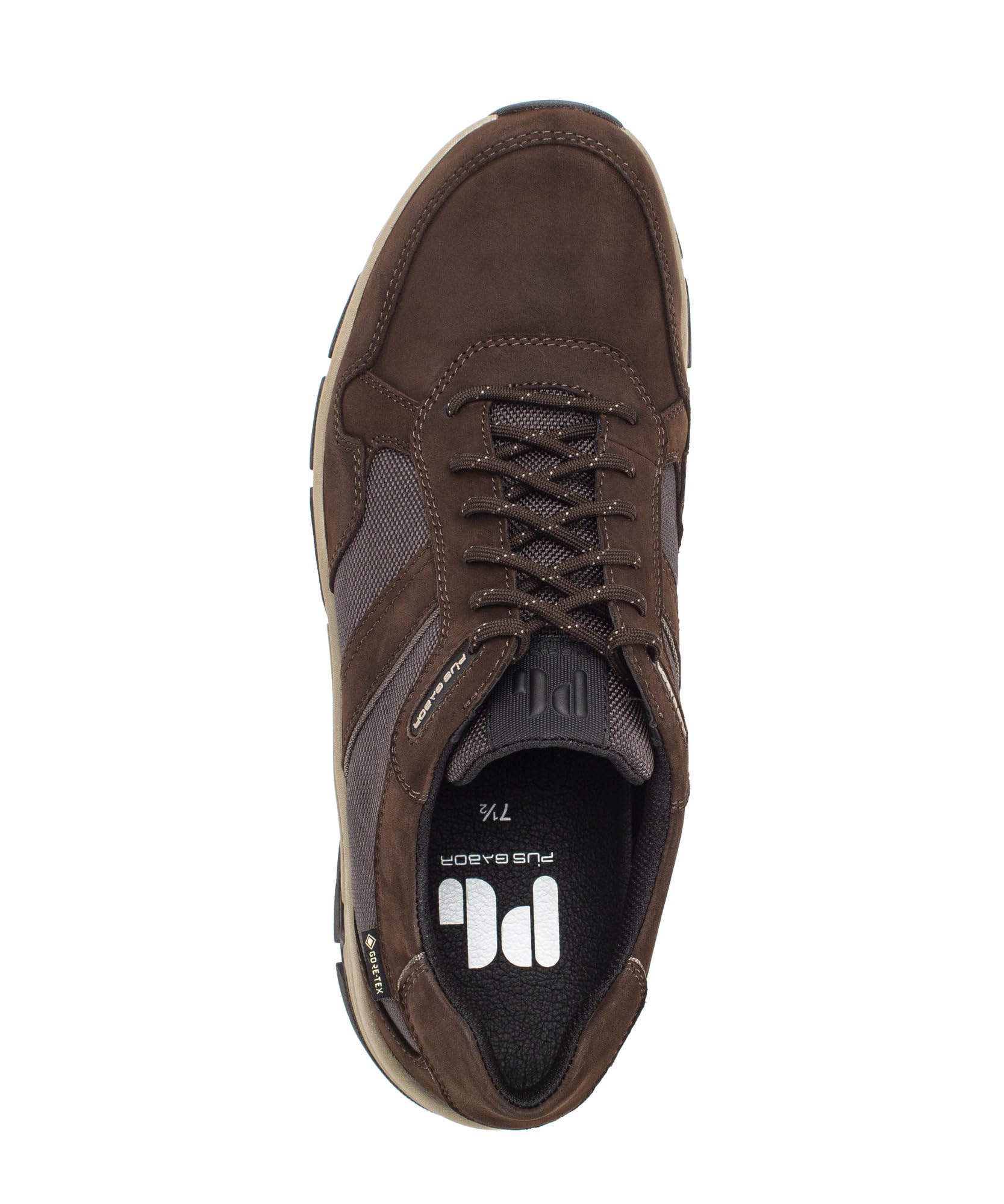 Pius Gabor Hombre Zapatillas, de Caballero Zapatillas Bajas,Gore-Tex, Cuero Certificado, Plantilla Intercambiable