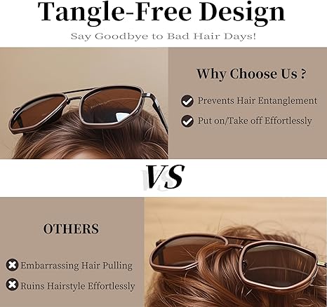 Product image for Square Retro Aviator Sunglasses - 5