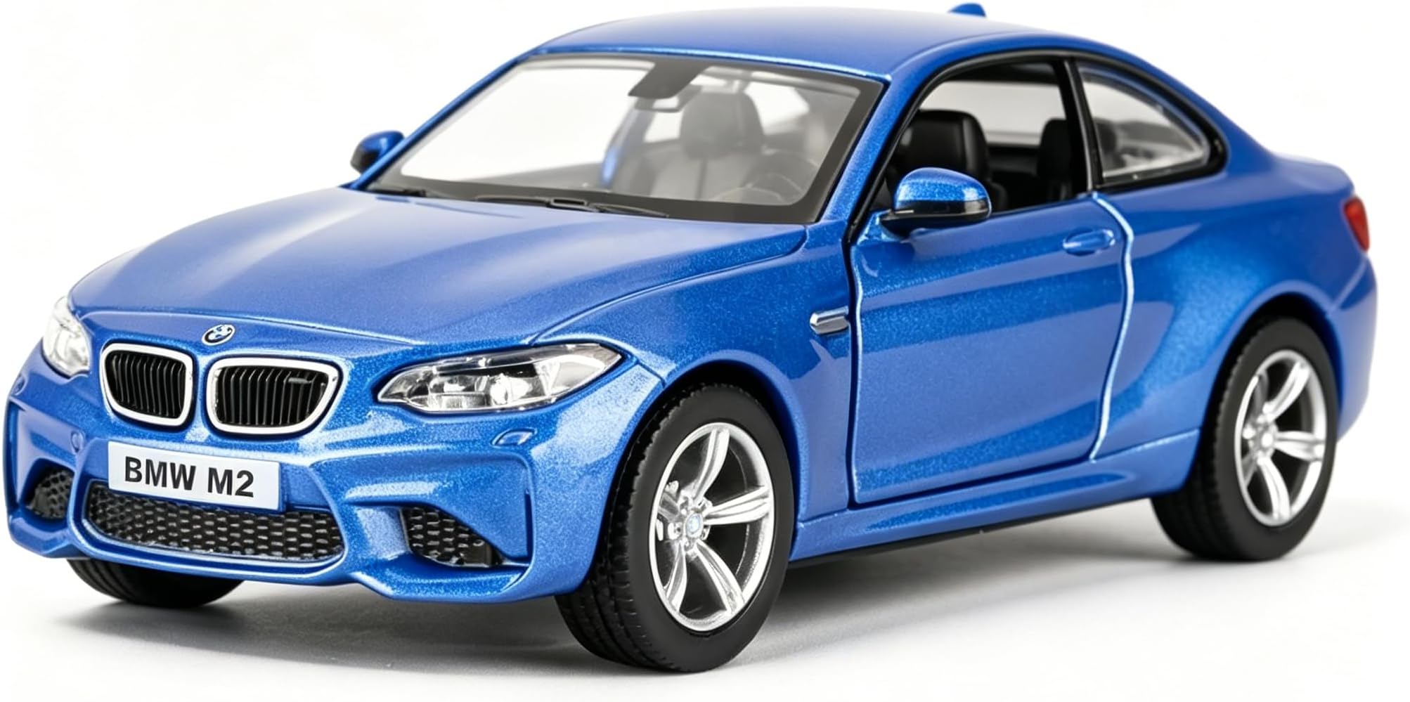 1:36 BMW M2 Toy Car, Diecast Pull Back Model Car, Collection Kids Toy for Aged 3 and up, Gift Blue