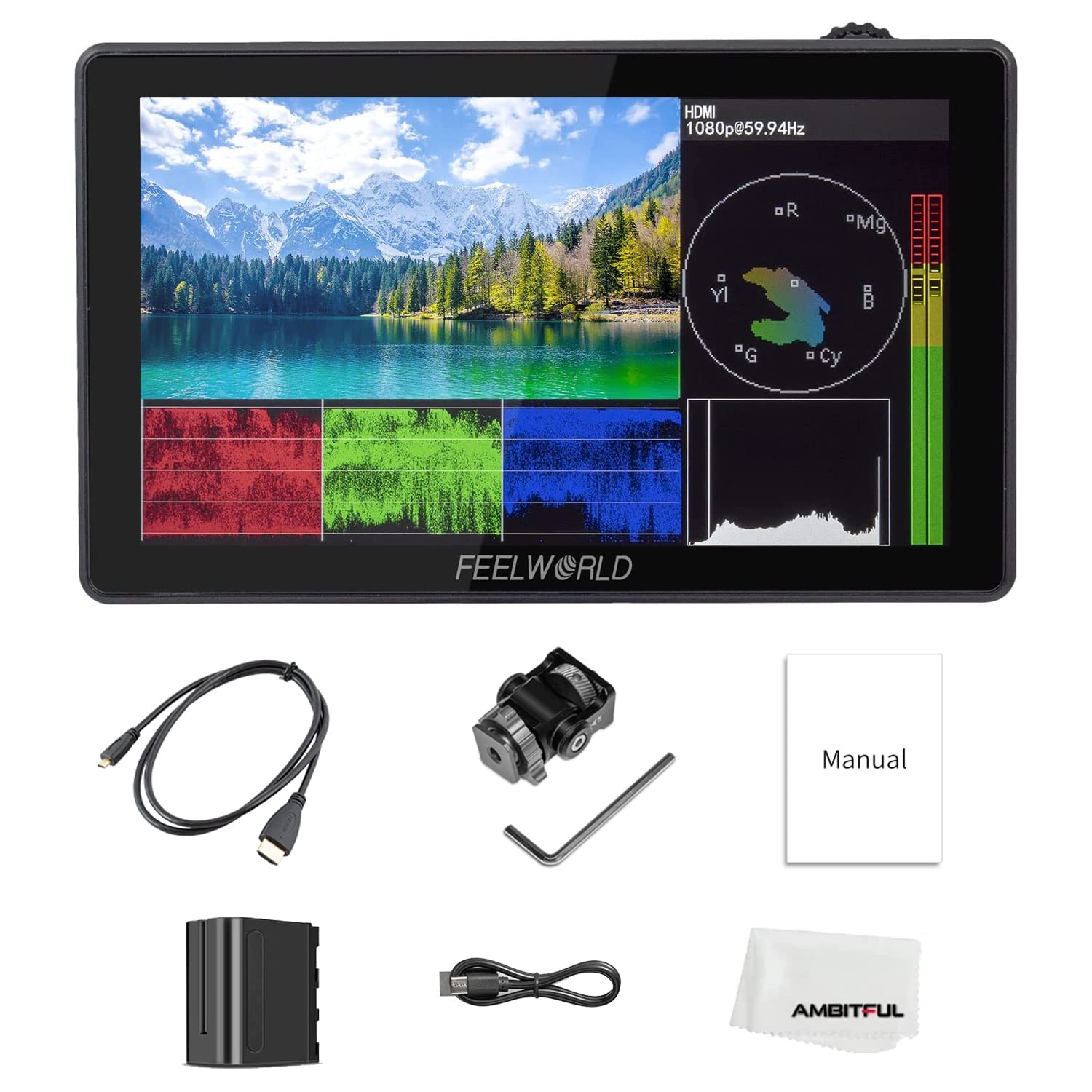 FEELWORLD LUT5 5.5Inch Touch Screen Ultra High Bright 3000nit DSLR