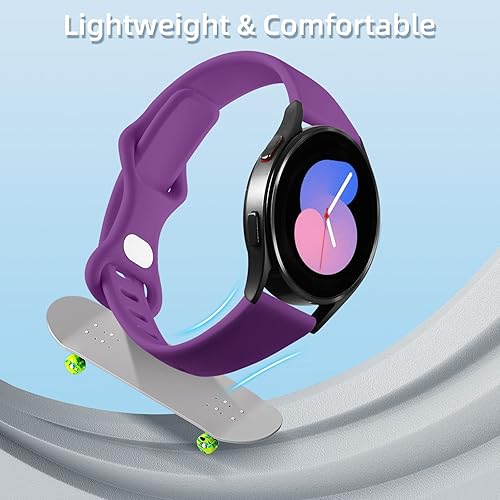 Miniatura 4 de Compatible con Samsung Galaxy Watch 654 correas de 1.575 in 1.732 in, 0.787 in, correa de repuesto suave y delgada para Samsung Watch 66 Classic