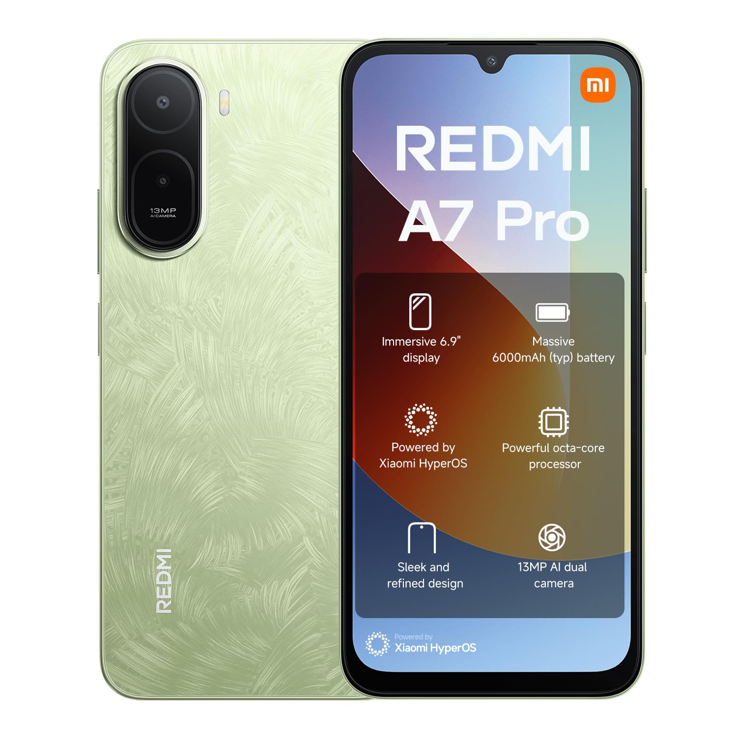 Redmi A7 Pro Palm Green 4G RAM 64G ROM | 800nits Super Sunlight