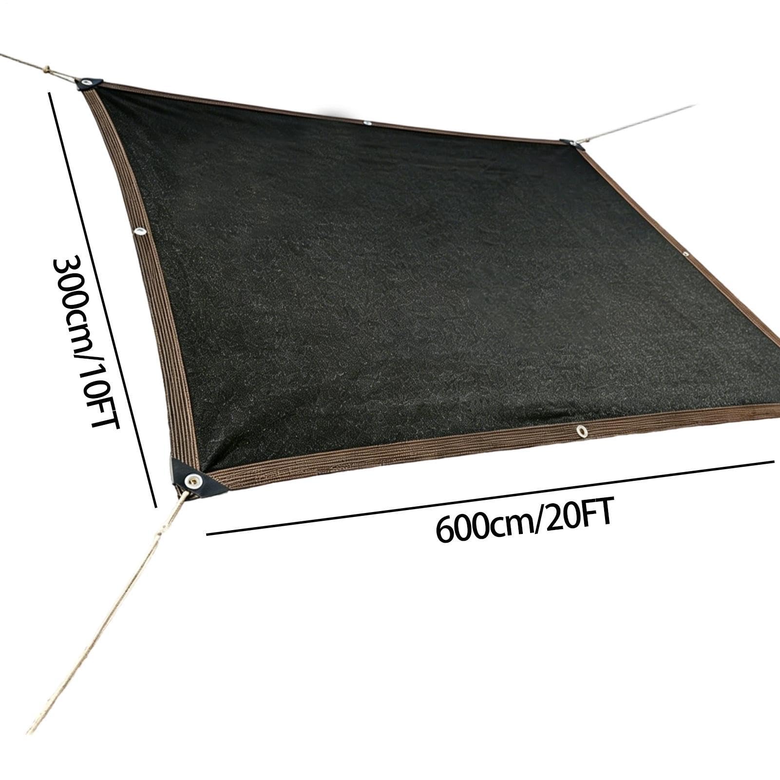 Osłona przeciwsłoneczna na taras 20x10 Ft Oddychająca Siatka Plandeka