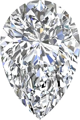 IGI Certified 1 to 3 Carats Pear Shape Lab Grown Diamond, E-G Color, VVS1 to VS2 Clarity, Excellent Cut, Loose Stone